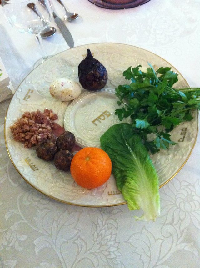 Vegetarian Seder Plate